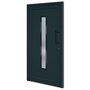 Voir la diapositive 2 : VIDAXL Porte d'entree anthracite 108x200 cm PVC