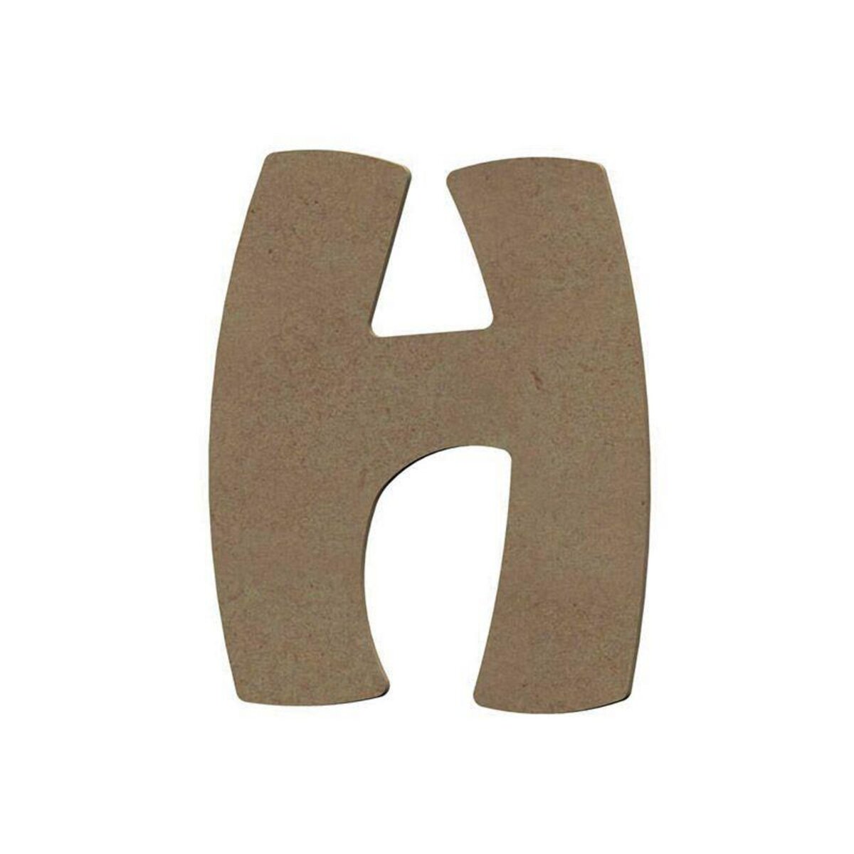  Lettre majuscule H en bois MDF à décorer - 15 cm