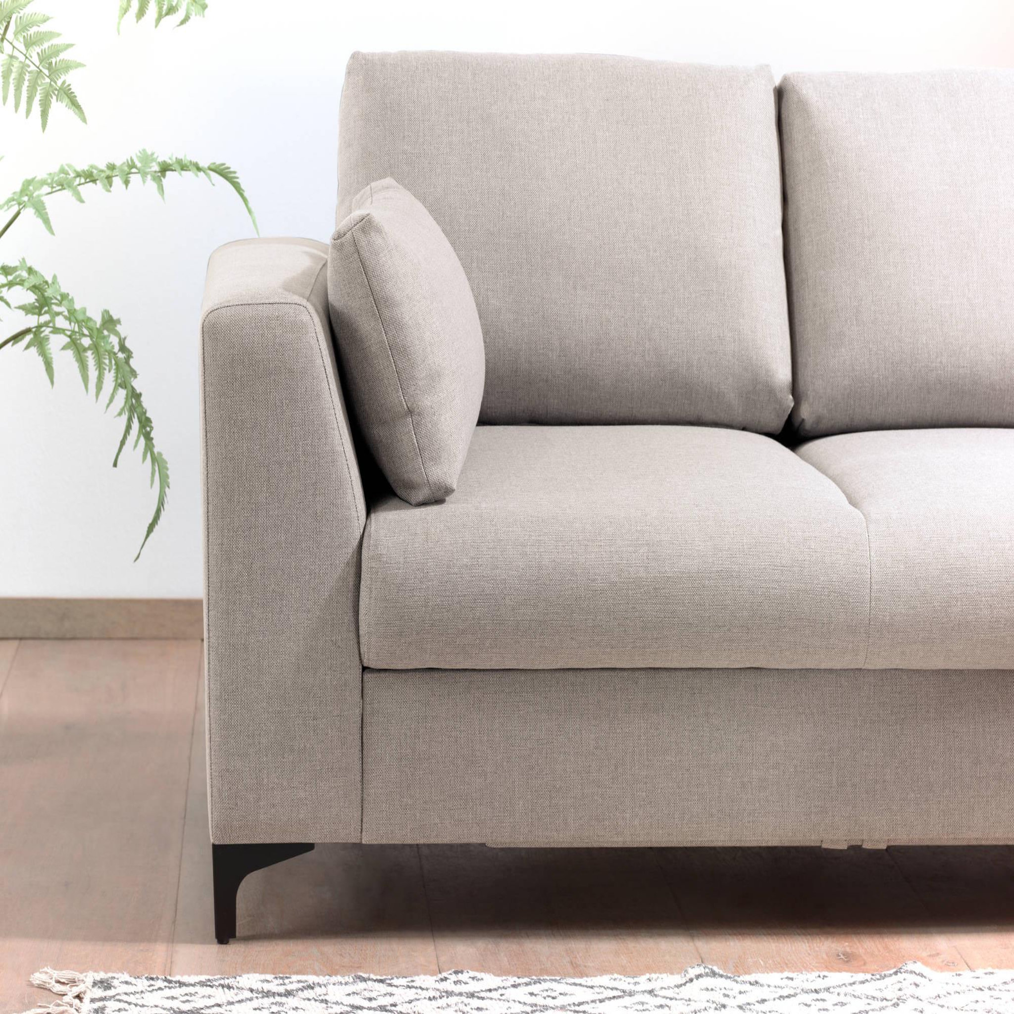 Voir la diapositive 4 : LISA DESIGN Tala - canapé d'angle droit - convertible - 5 places - en tissu