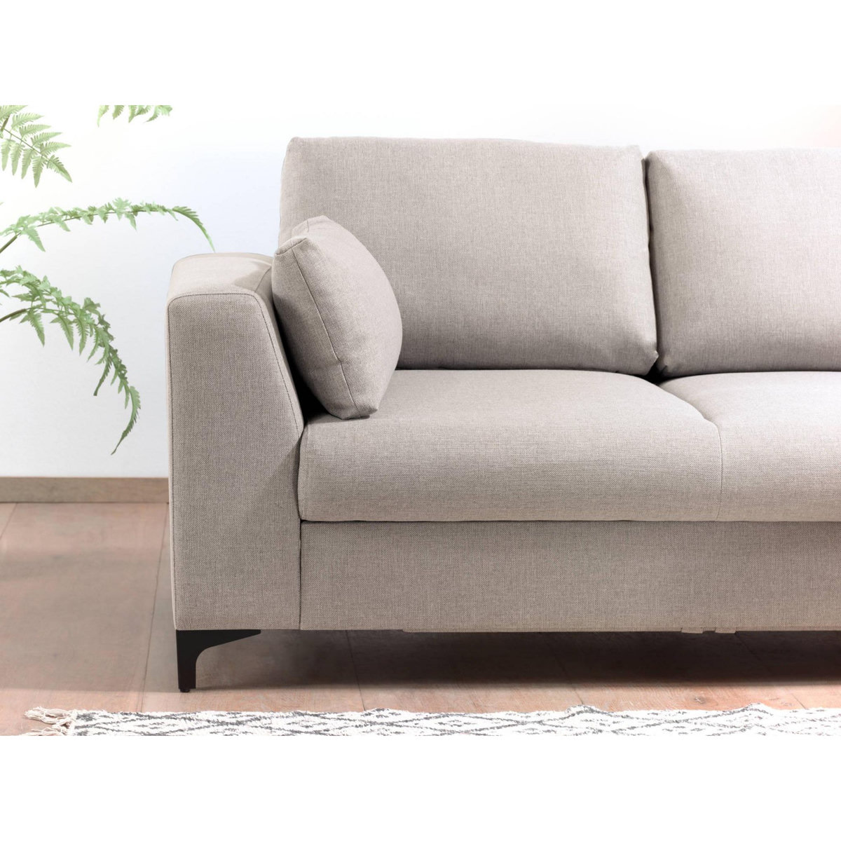 LISA DESIGN Tala - canapé d'angle droit - convertible - 5 places - en tissu