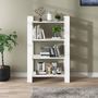 Voir la diapositive 3 : VIDAXL Bibliotheque/Separateur de piece Blanc 80x35x125 cm Pin massif