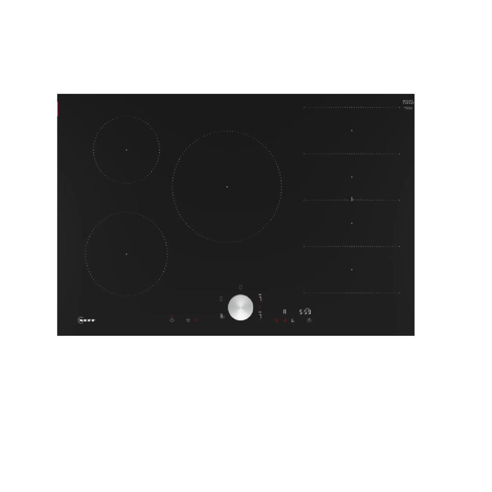 Neff Table de cuisson à induction 83cm 5 foyers 7400w noir - t68ttv4l0