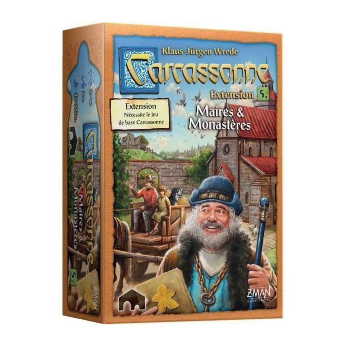 Asmodee Carcassonne - Ext. 5 Maire + Monasteres
