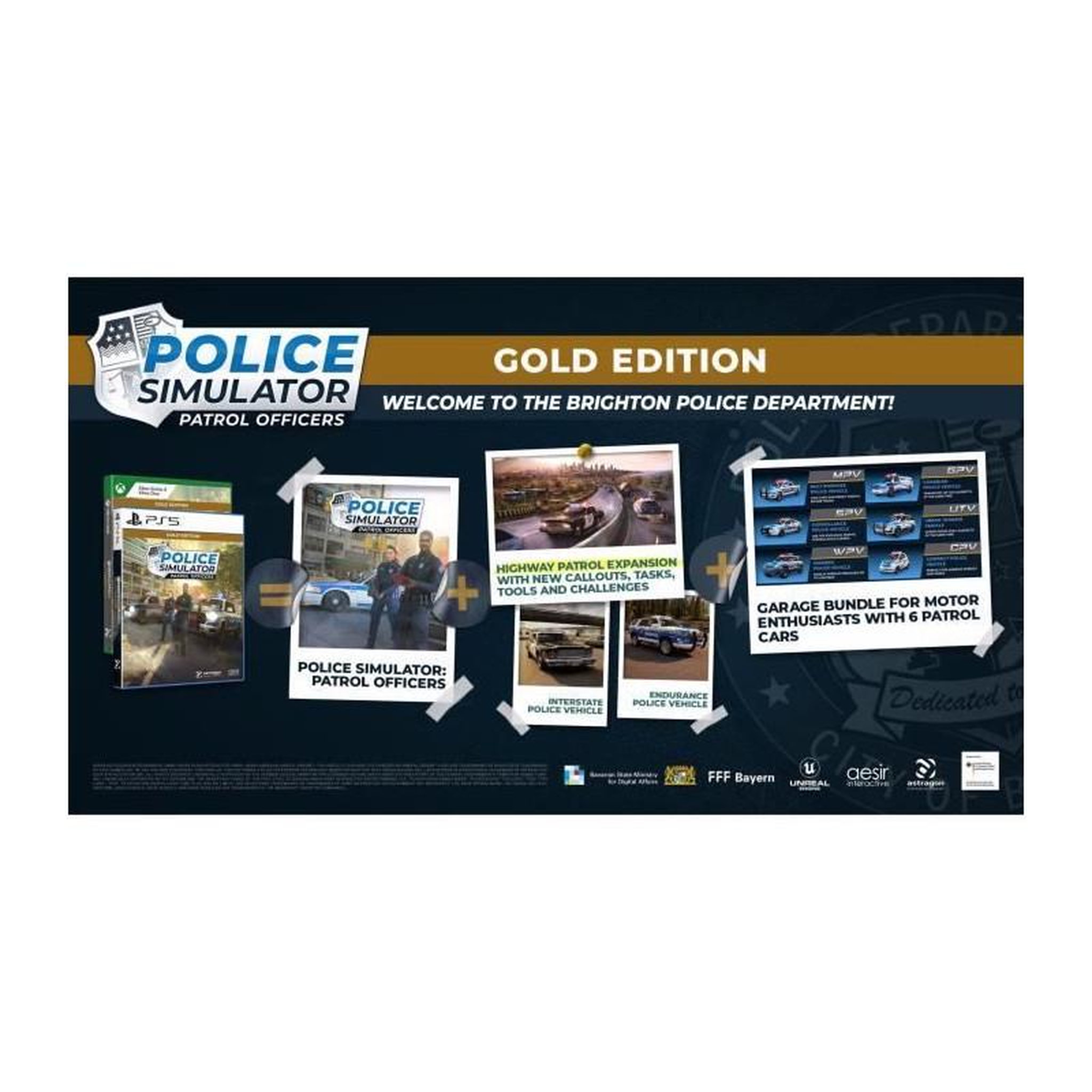 Voir la diapositive 2 : MICROIDS Police Simulator Patrol Officers - Jeu Xbox Series X et Xbox One - Gold Edition