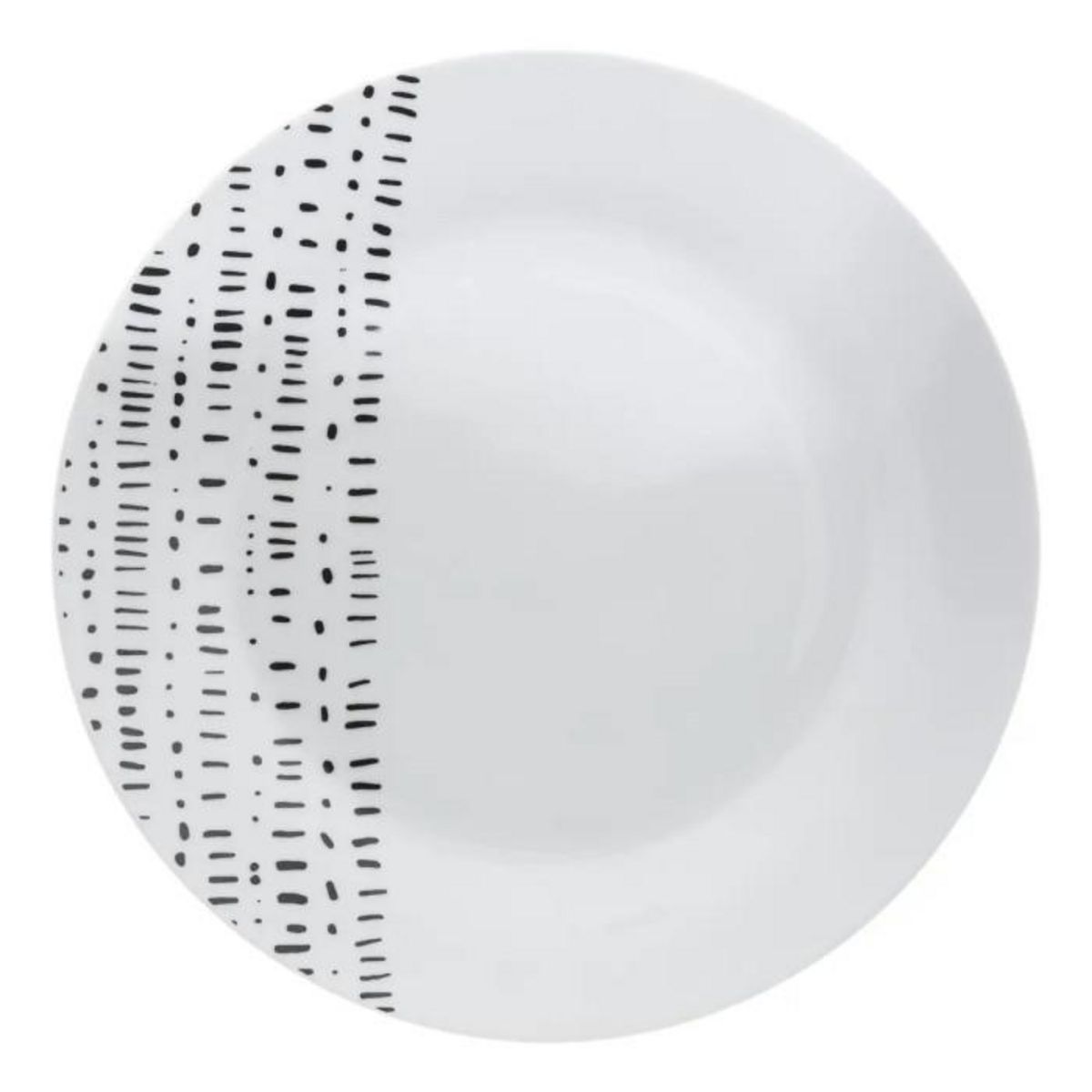 SECRET DE GOURMET Service de Table 18 Pièces  Berbère  27cm Blanc