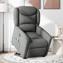 Voir la diapositive 2 : VIDAXL Fauteuil inclinable de massage electrique Gris fonce Tissu