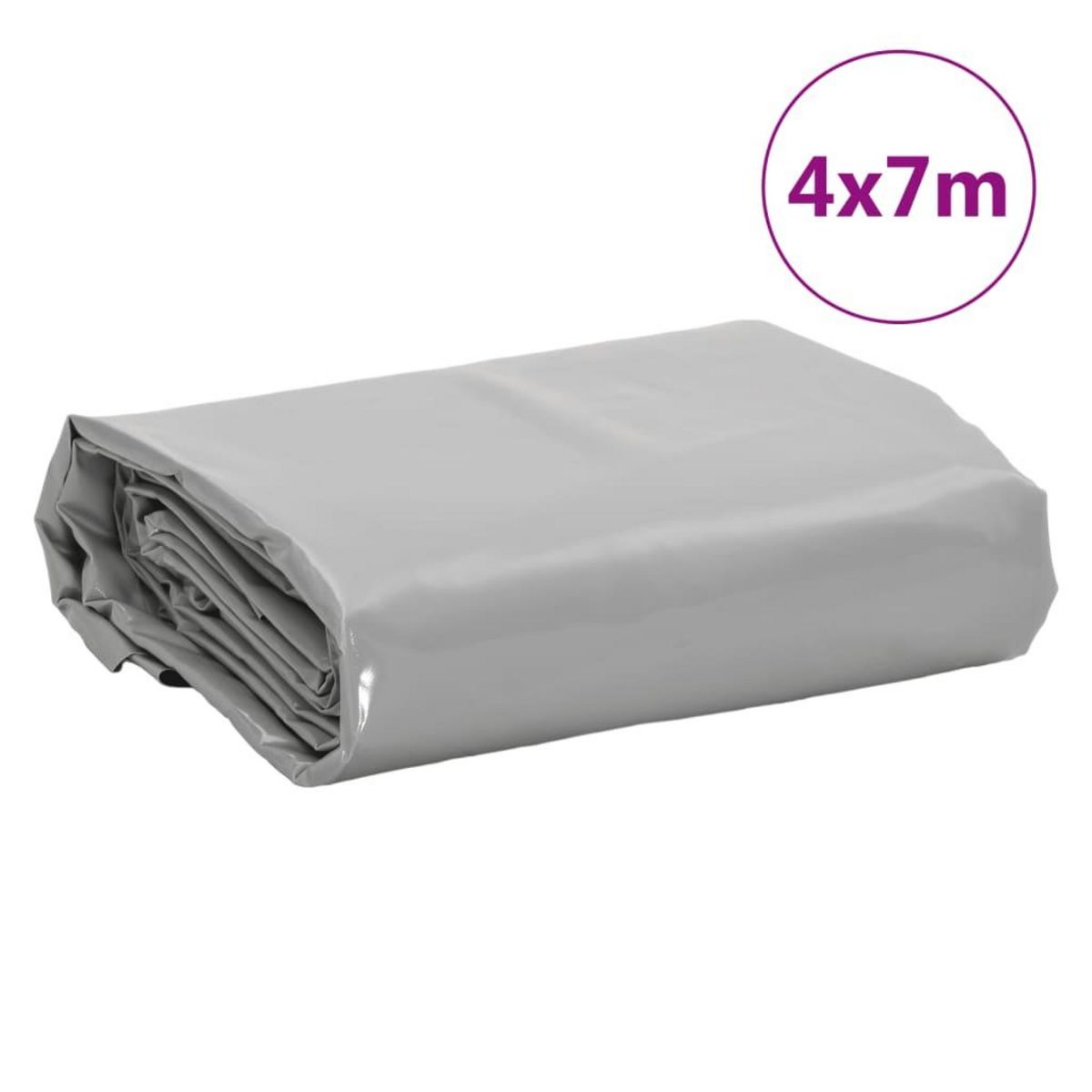 VIDAXL Bache gris 4x7 m 600 g/m²