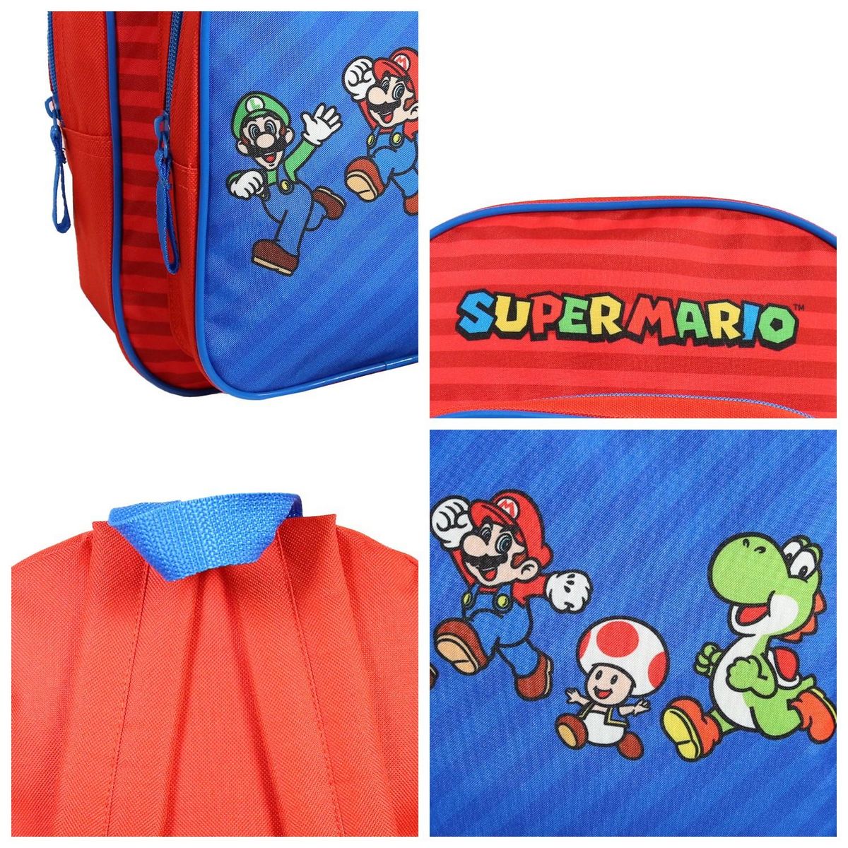 Bagtrotter Sac à dos 31 cm avec poche maternelle  Super Mario Multicolore