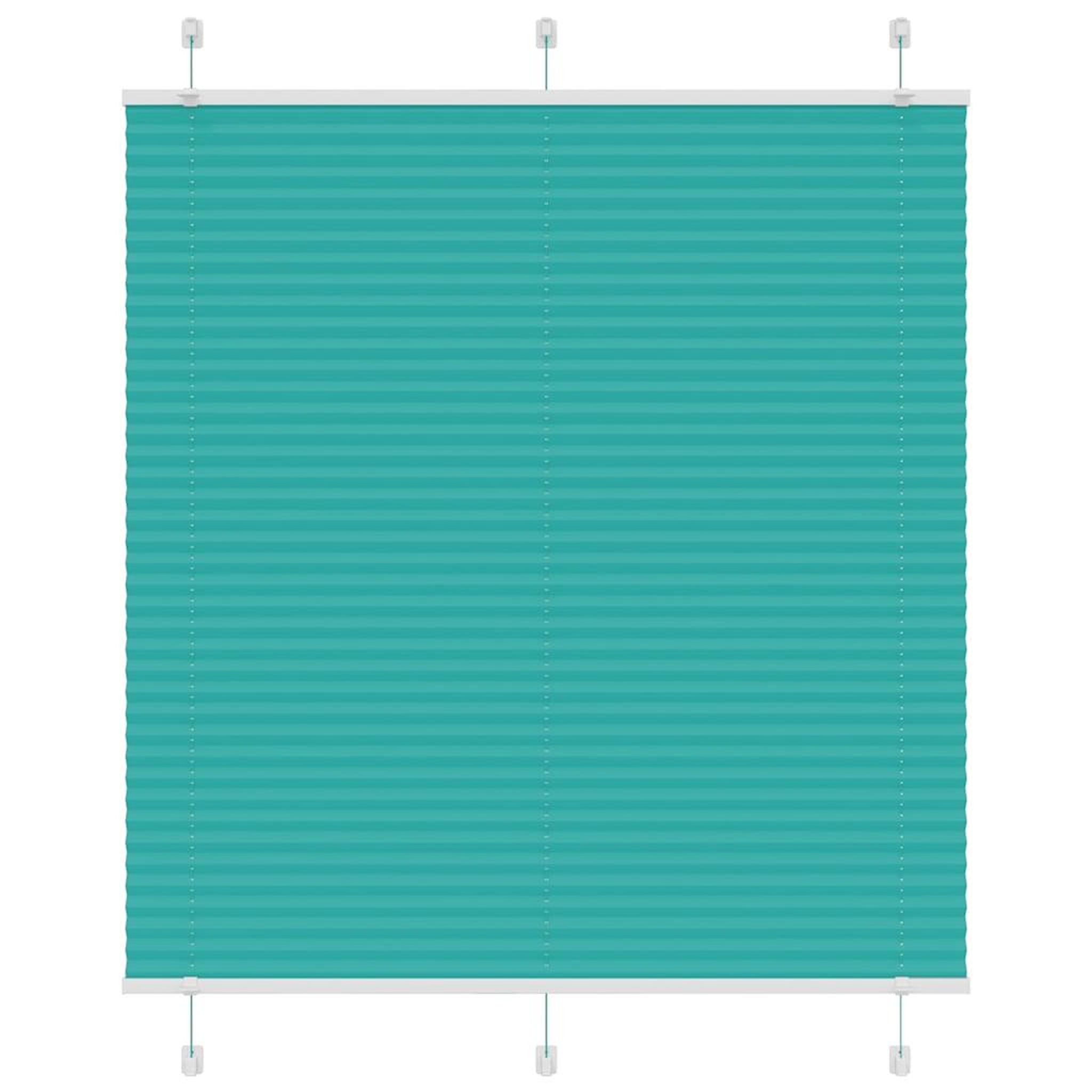 VIDAXL Store plisse vert petrole 120x150cm largeur du tissu 119,4cm