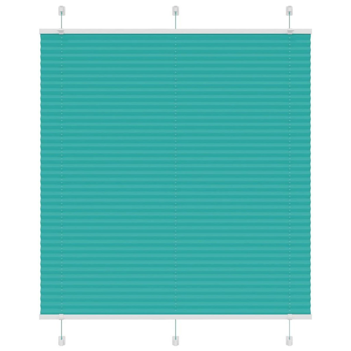 VIDAXL Store plisse vert petrole 120x150cm largeur du tissu 119,4cm