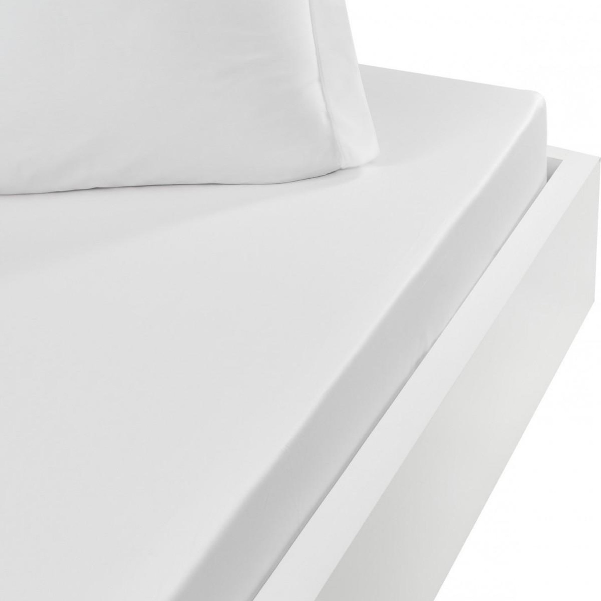 Voir la diapositive 1 : Sensei Maison Drap housse en percale de coton bonnet 30 cm SOFT PERCALE