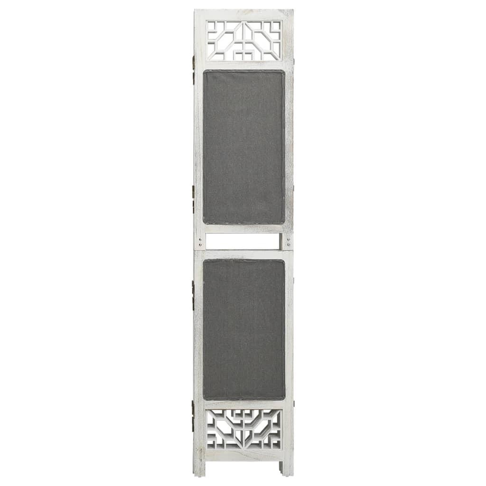Voir la diapositive 2 : VIDAXL Cloison de separation 6 panneaux Gris 210x165 cm Tissu