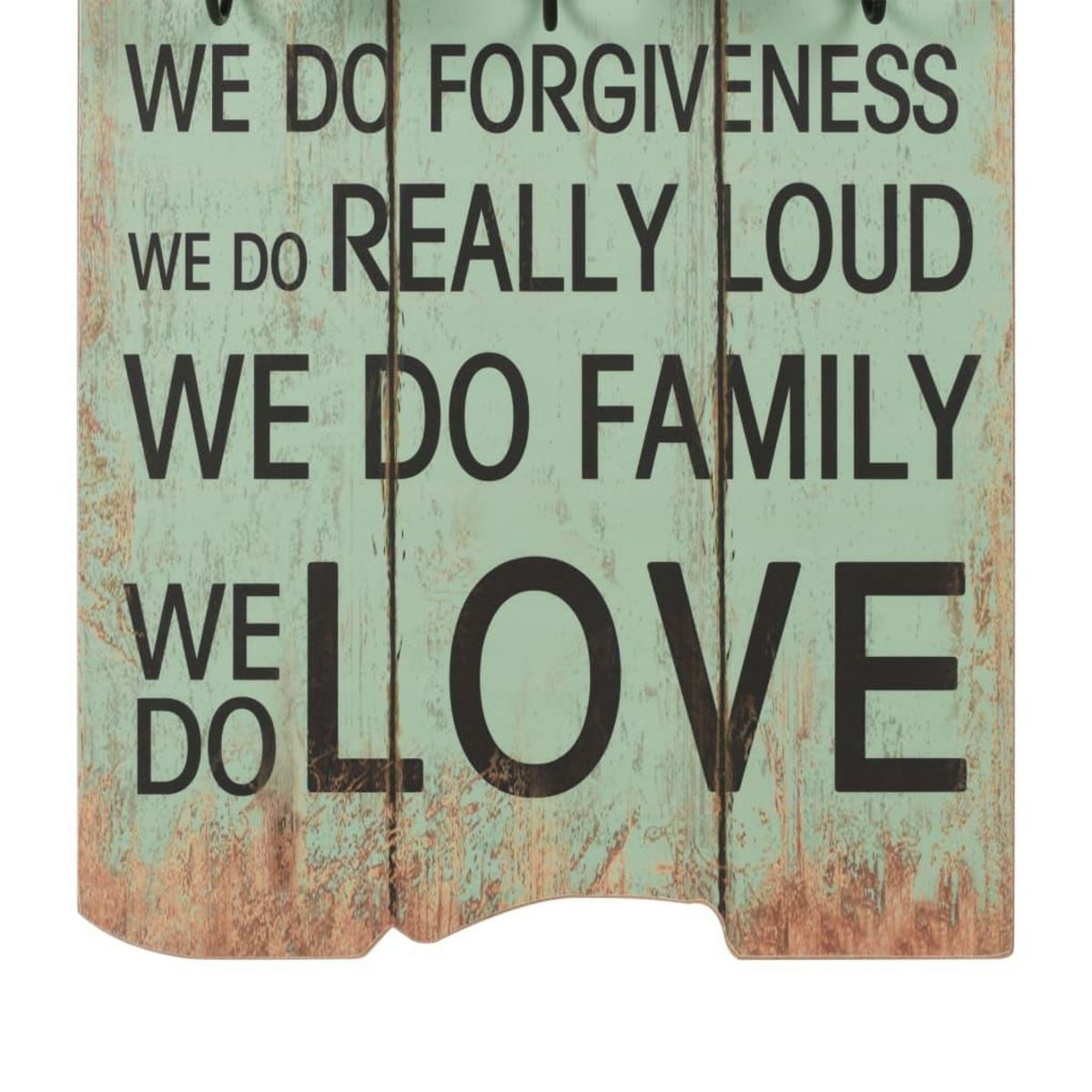 VIDAXL Porte-manteau mural avec 6 crochets 120 x 40 cm HAPPY LOVE