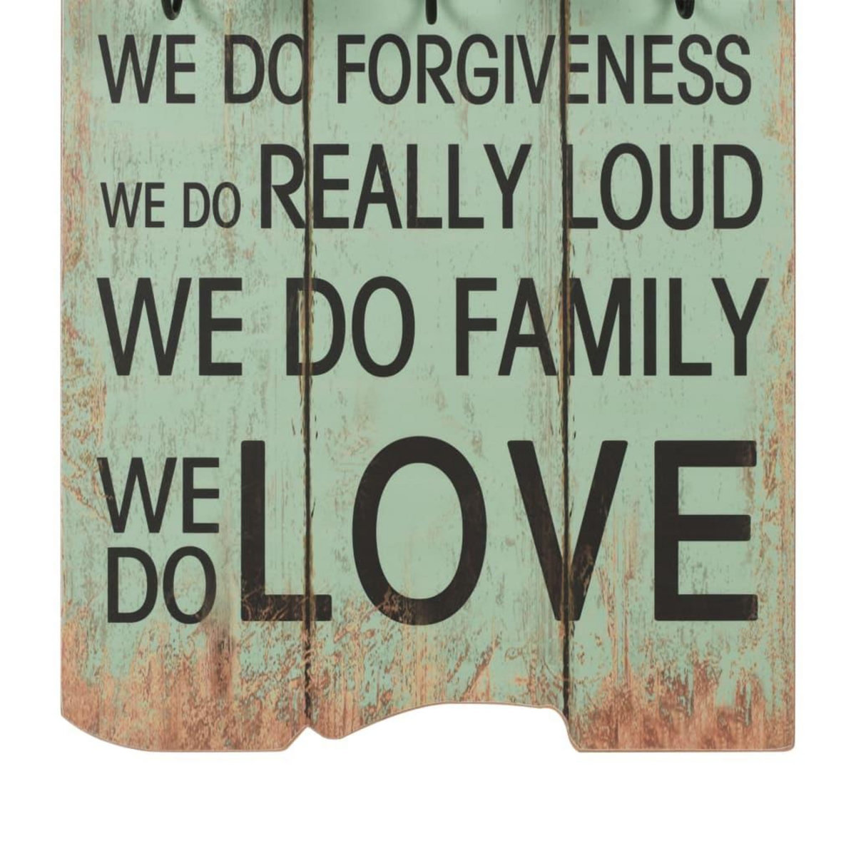 VIDAXL Porte-manteau mural avec 6 crochets 120 x 40 cm HAPPY LOVE