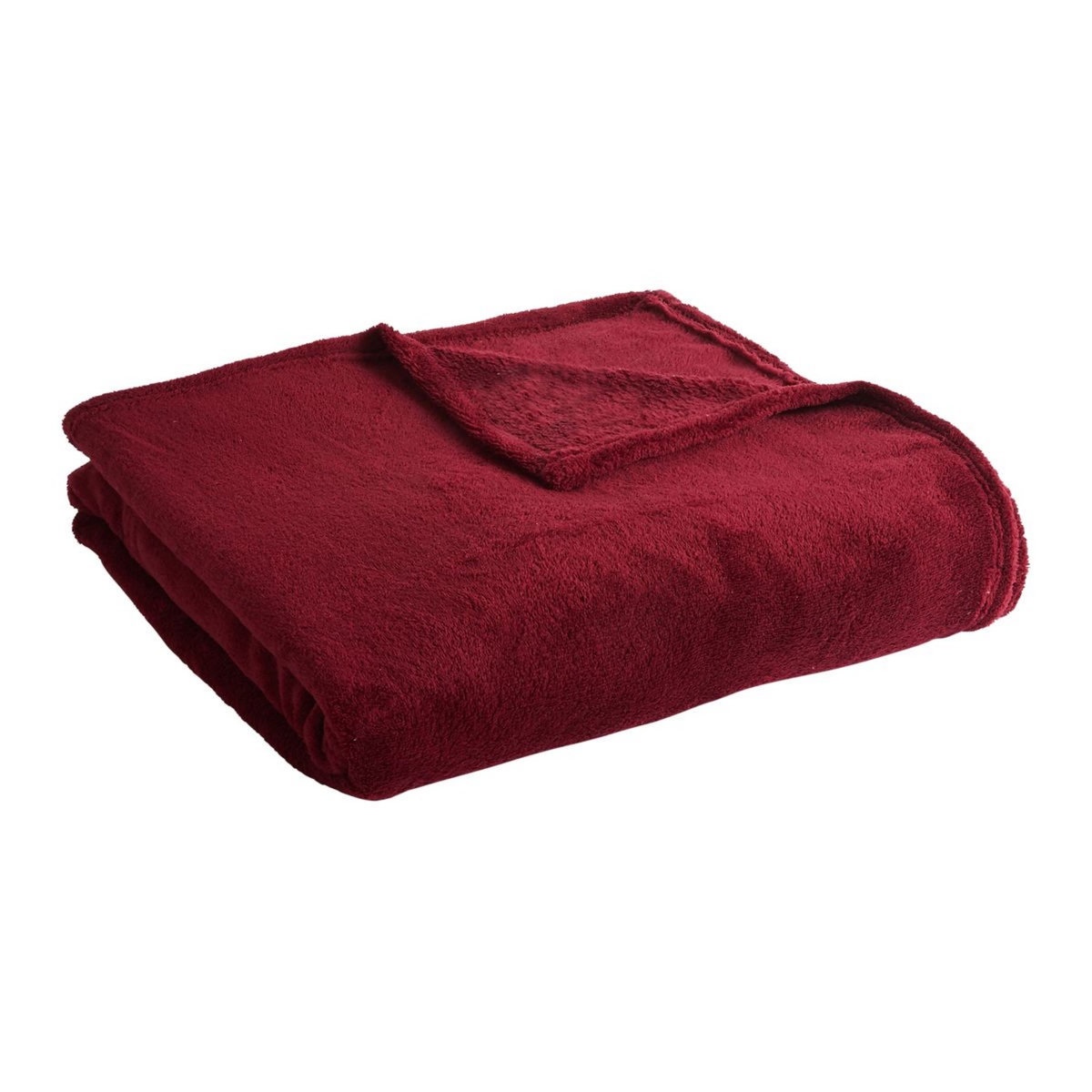 ACTUEL Plaid, couvre-lit, jeté de canapé uni douceur en polyester 240 g/m²