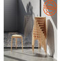 Voir la diapositive 5 : Paris Prix Tabouret Empilable en Bois  Garland  44cm Naturel