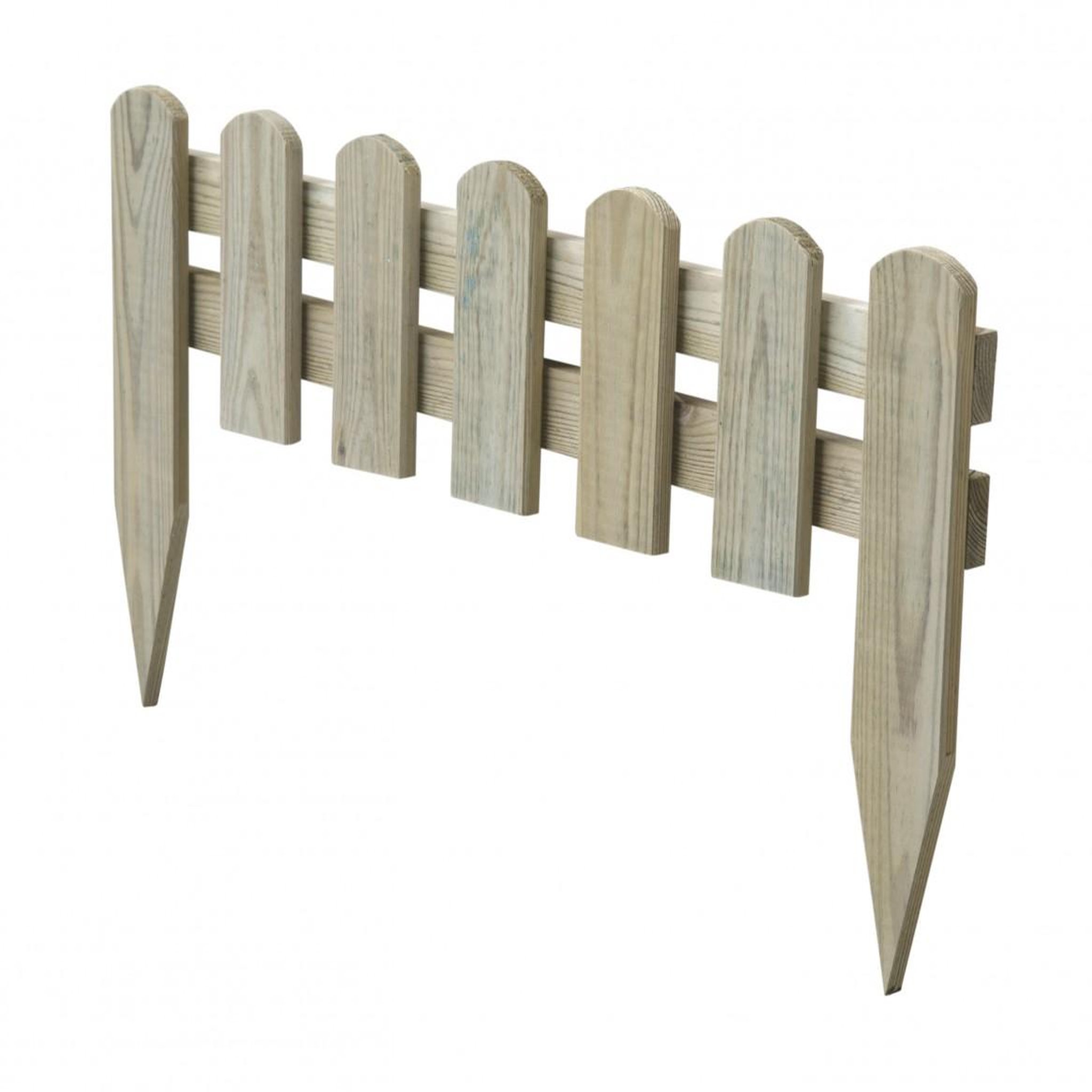 CENTRALE BRICO Bordure à planter Stackette bois naturel, H.30 x L.60 cm