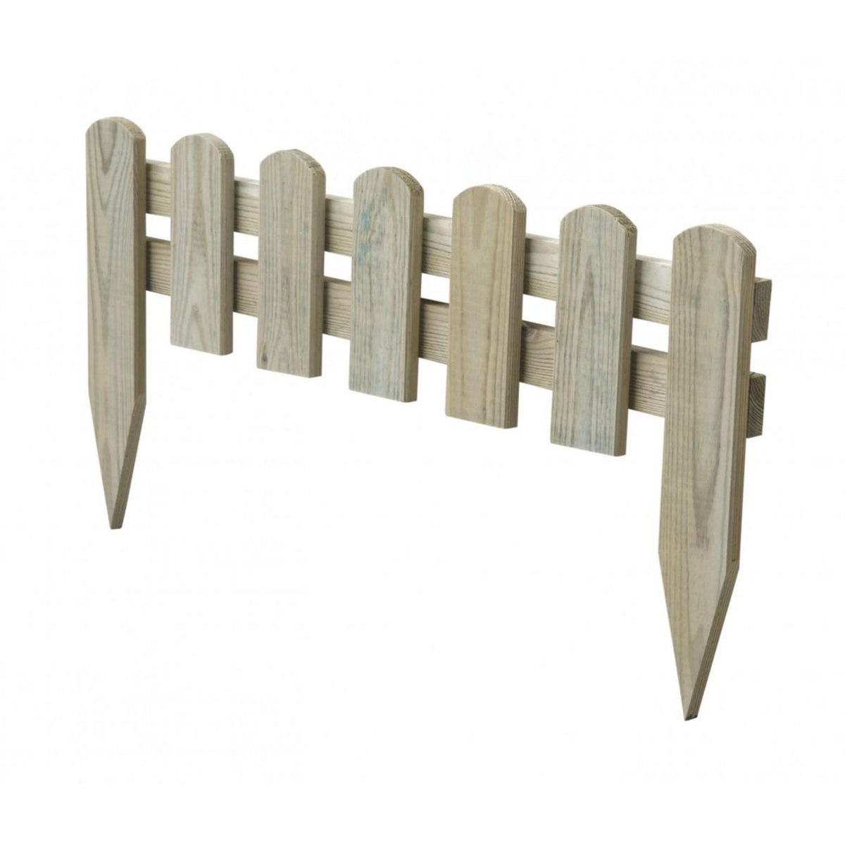 CENTRALE BRICO Bordure à planter Stackette bois naturel, H.30 x L.60 cm
