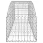 VIDAXL Panier de gabions arque 200x50x40/60 cm Fer galvanise