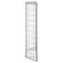 Voir la diapositive 4 : VIDAXL Lit sureleve a gabion en trapeze Acier galvanise 80x20x100 cm
