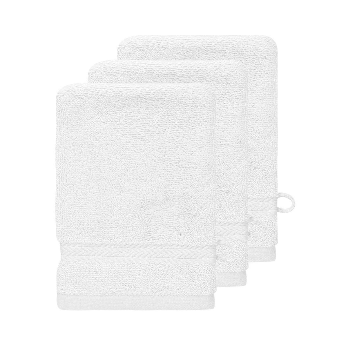 Sensei Maison Lot de 3 gants de toilette 550 g/m² LUXURY - 16x22 cm