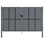 Voir la diapositive 3 : VIDAXL Portail de jardin anthracite 300x175 cm acier