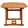 Voir la diapositive 5 : VIDAXL Table de jardin 200x100x75 cm Bois d'acacia massif