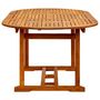 Voir la diapositive 5 : VIDAXL Table de jardin 200x100x75 cm Bois d'acacia massif
