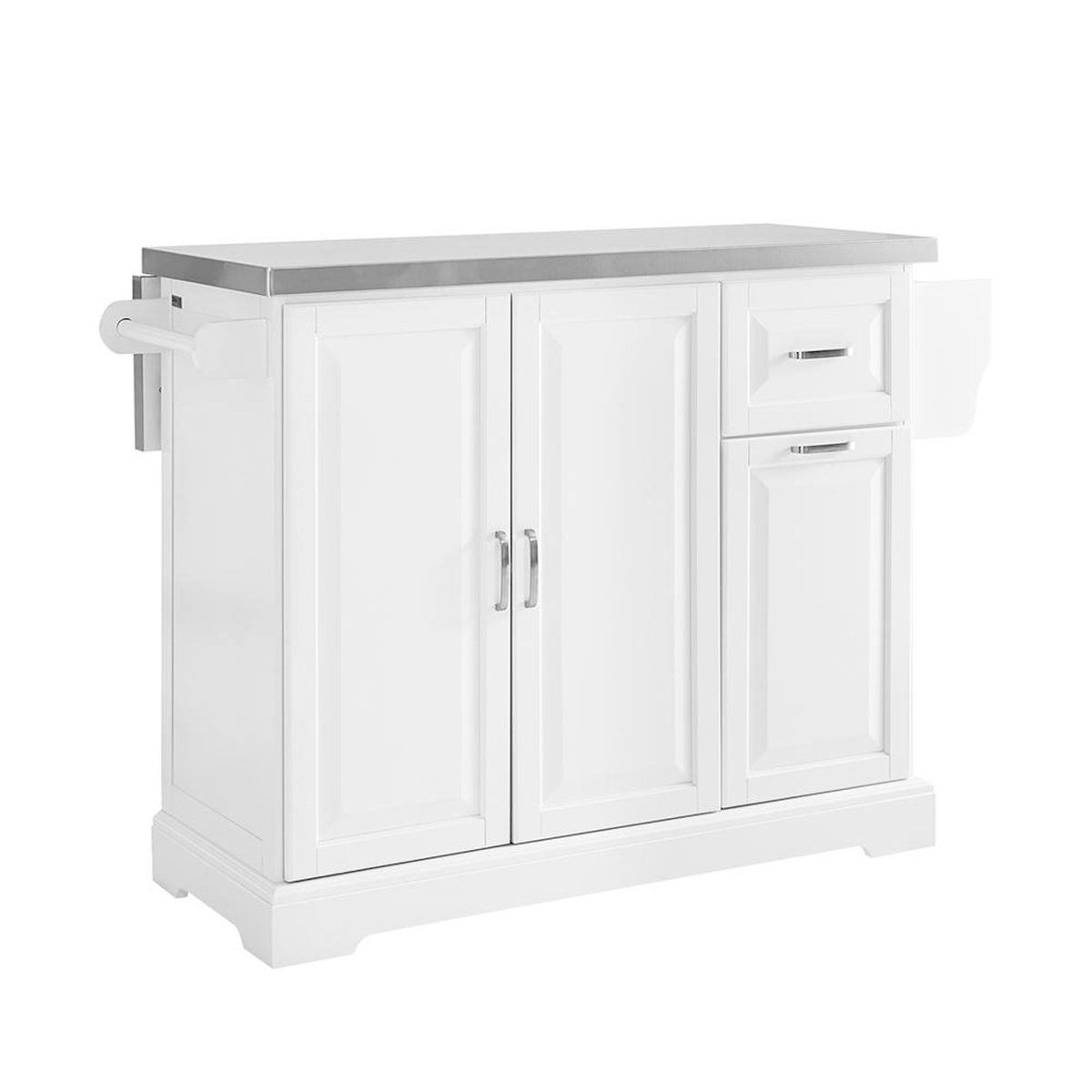 SOBUY SoBuy - Îlot De Cuisine à deux tiroirs - Blanc - 107x46x91cm - Classique - FKW128-ST