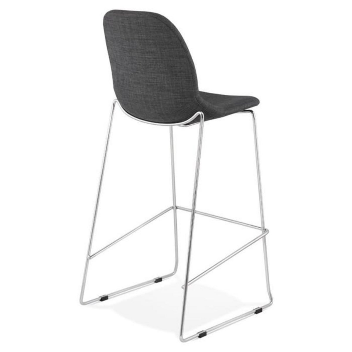 Paris Prix Tabouret de Bar  Tanjan  111cm Gris Foncé & Chromé