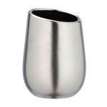 Wenko Gobelet de salle de bain design Badi. Coloris disponibles : Gris