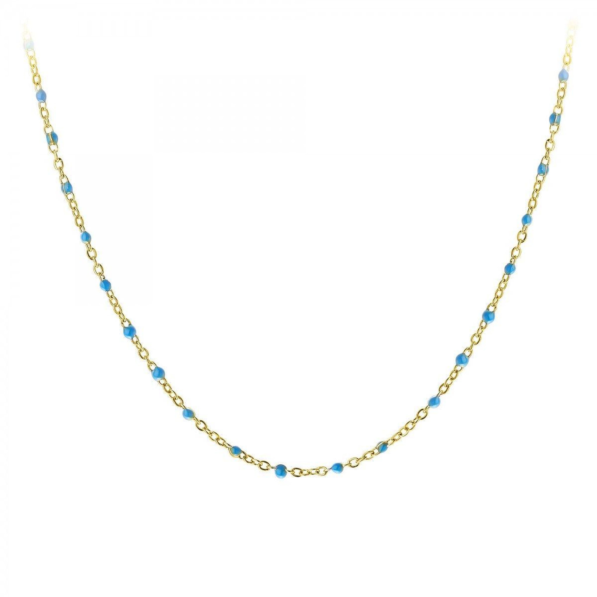 Voir la diapositive 1 : SC BOHEME Collier perles bleues par SC Bohème