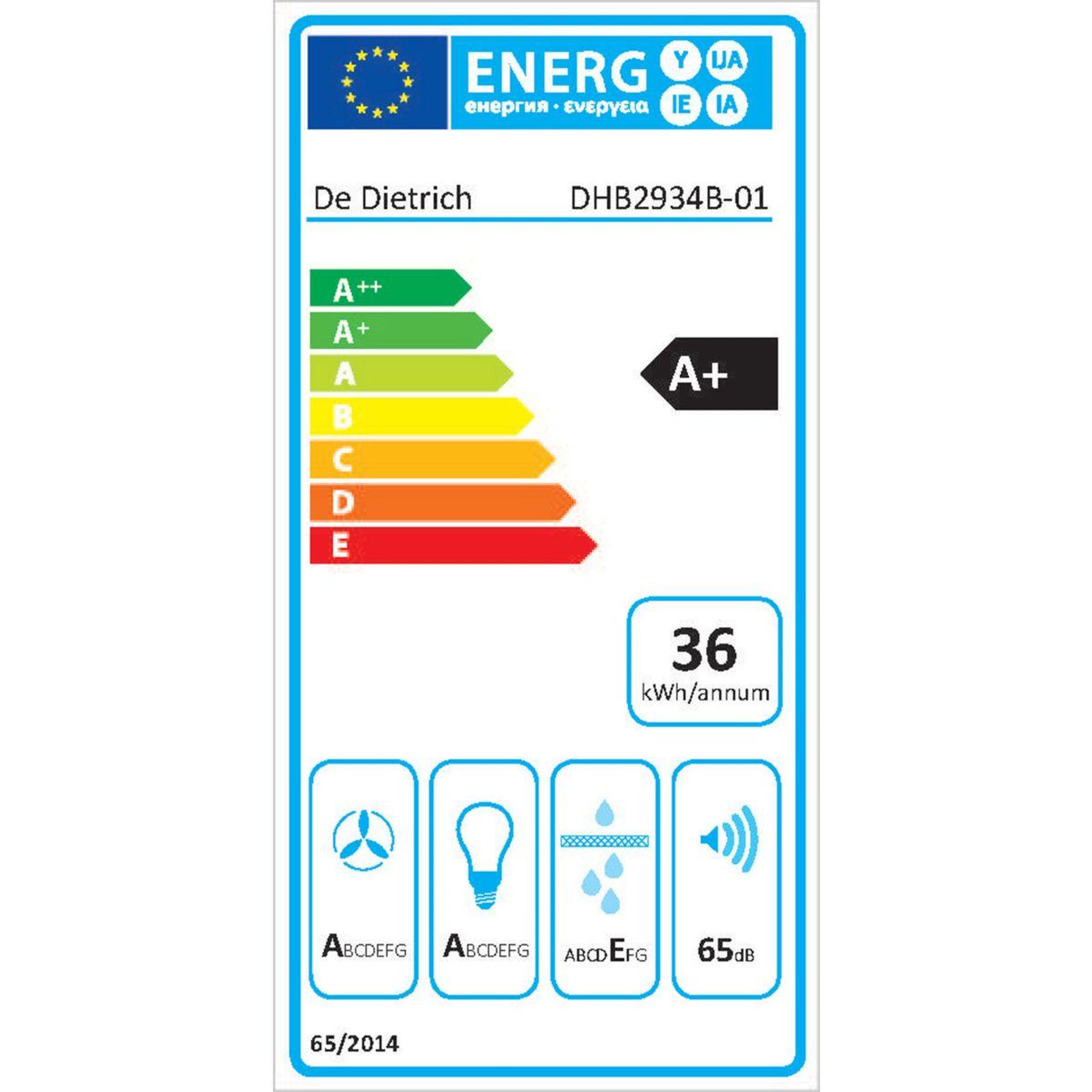 Voir la diapositive 6 : De Dietrich Hotte décorative murale DHB2934B Rotator