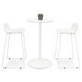 Voir la diapositive 6 : Paris Prix Table de Bar Design  Marchisio  103cm Blanc