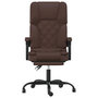 Voir la diapositive 3 : VIDAXL Fauteuil de massage inclinable de bureau Marron Similicuir