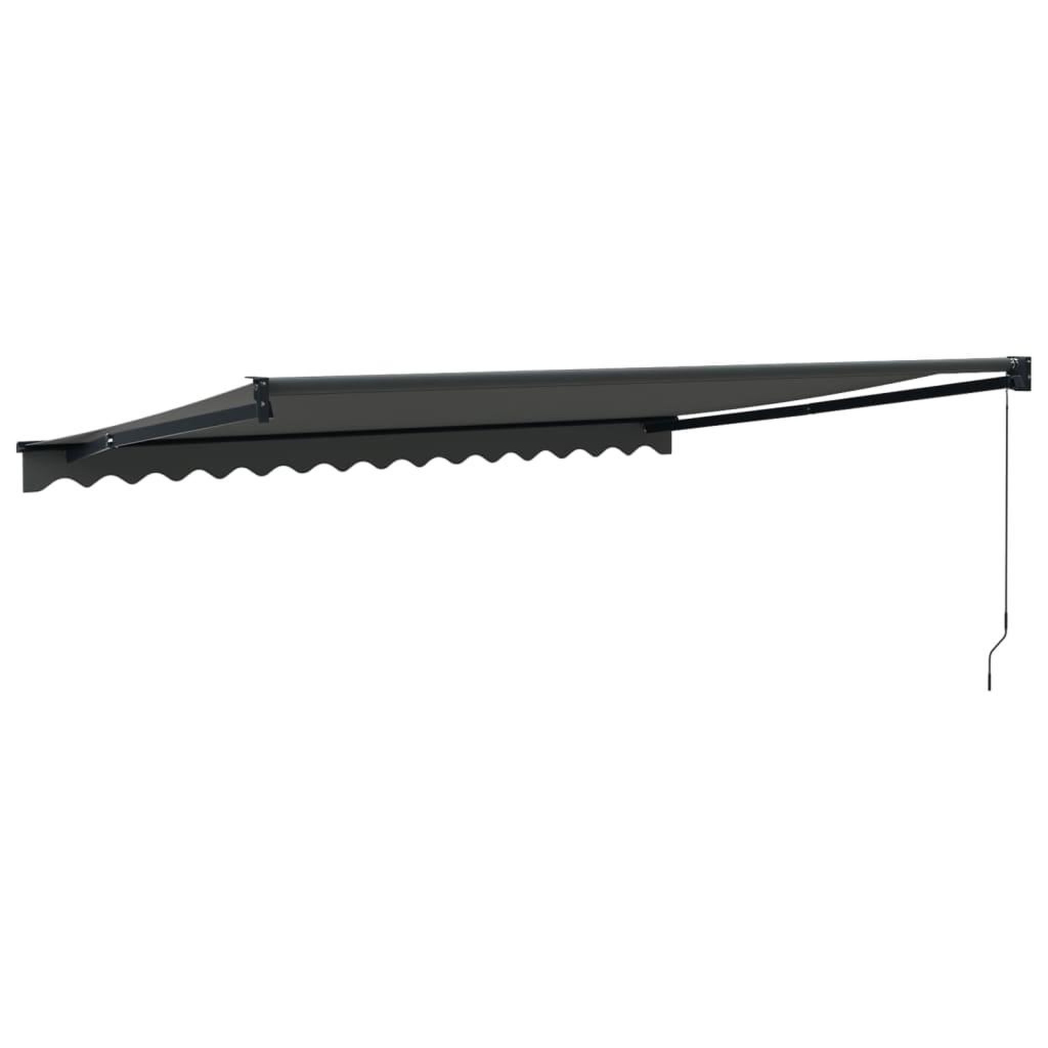 Voir la diapositive 5 : VIDAXL Auvent retractable anthracite 4x3 m tissu et aluminium