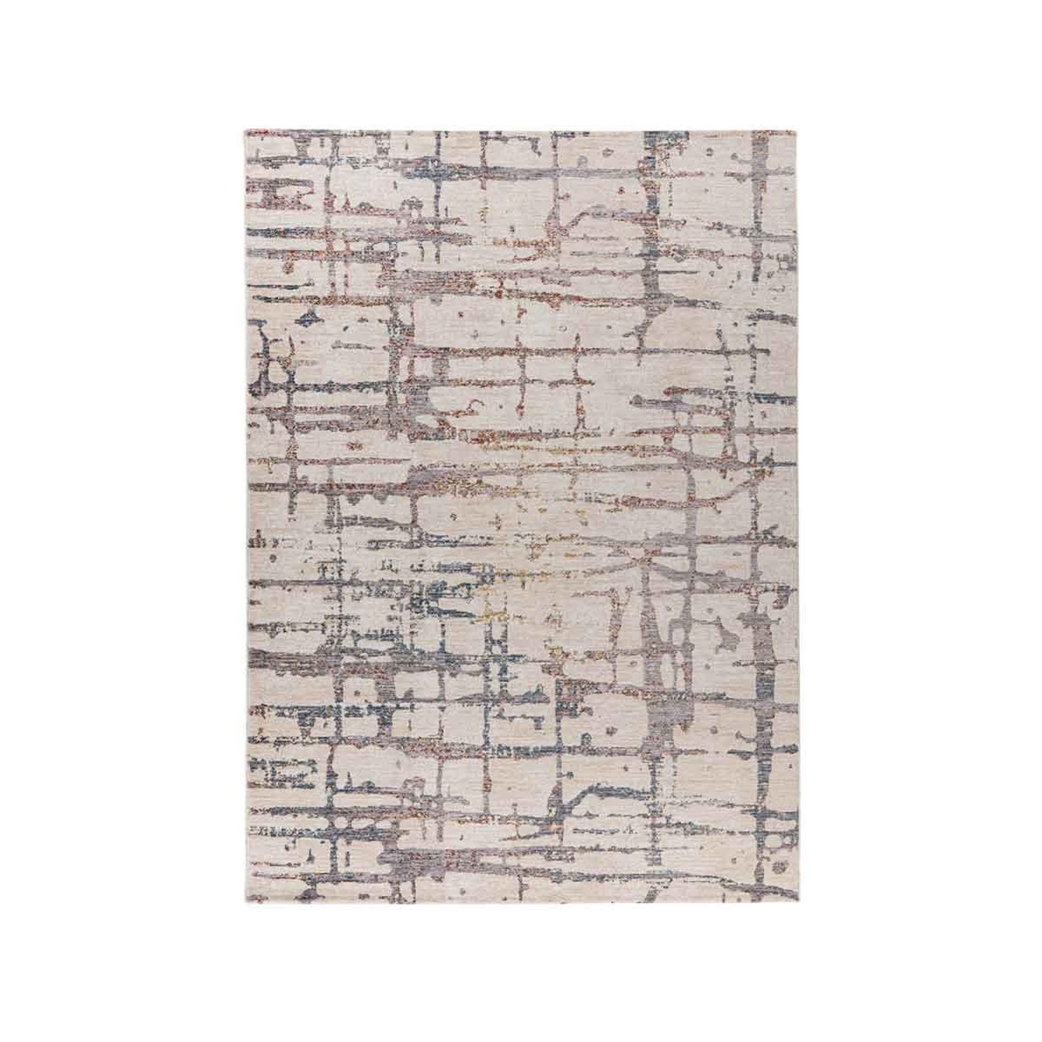 Voir la diapositive 1 : Paris Prix Tapis Tissé Imprimé Abstrait  Jaka  Crème
