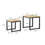 Voir la diapositive 3 : SOBUY SoBuy - Lot De 2 Tables D'appoint - Industriel - FBT42