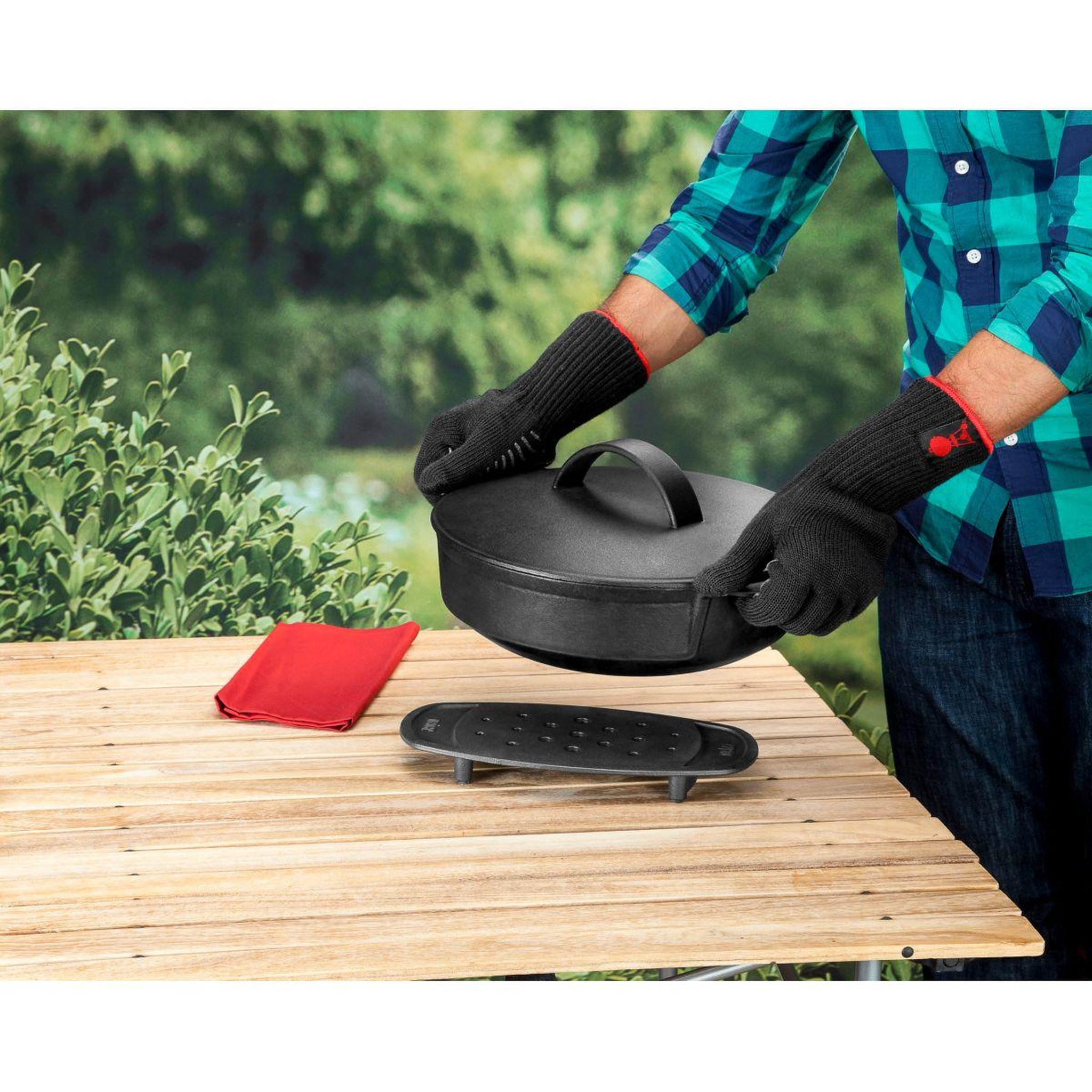 Voir la diapositive 5 : Weber Gants barbecue barbecue taille l/xl