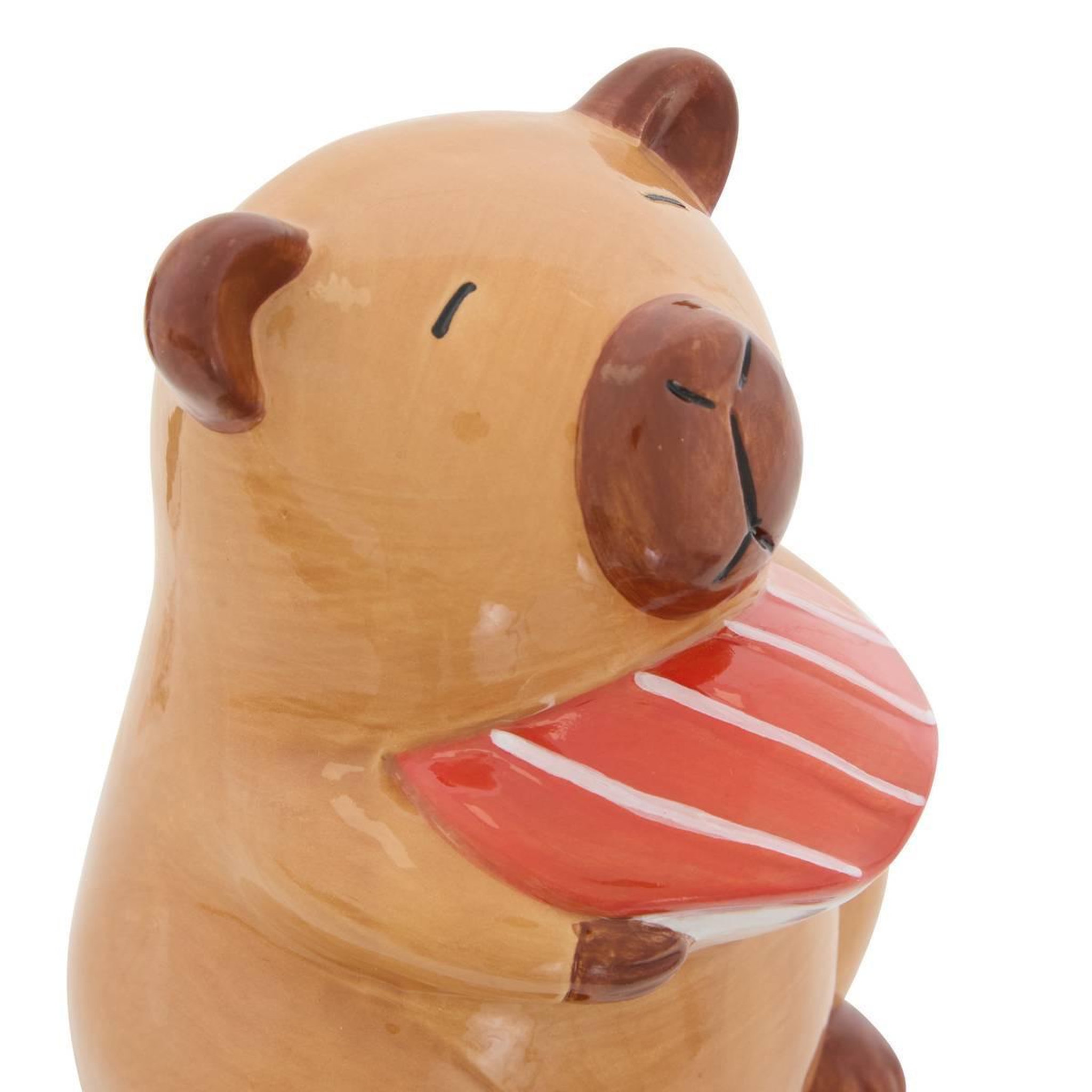 Voir la diapositive 2 : Atmosphera Kids Tirelire Enfant en Dolomite  Capybara  15cm Marron