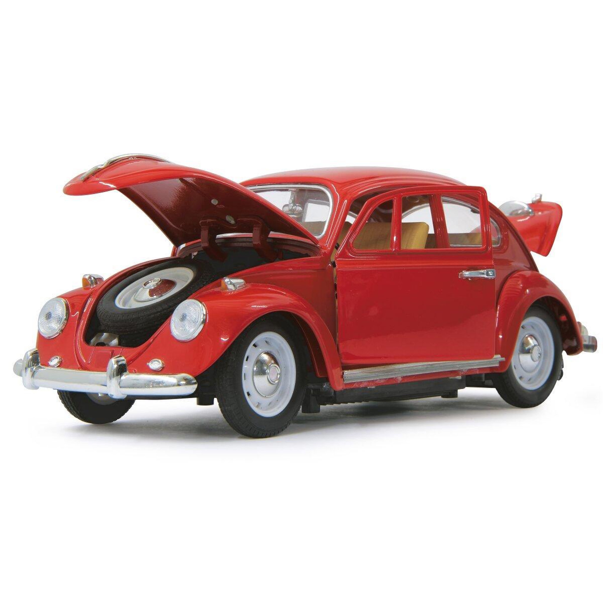 Voir la diapositive 2 : Jamara Voiture télécommandée VW Käfer RC Diecast 1:18 rouge 27MHz