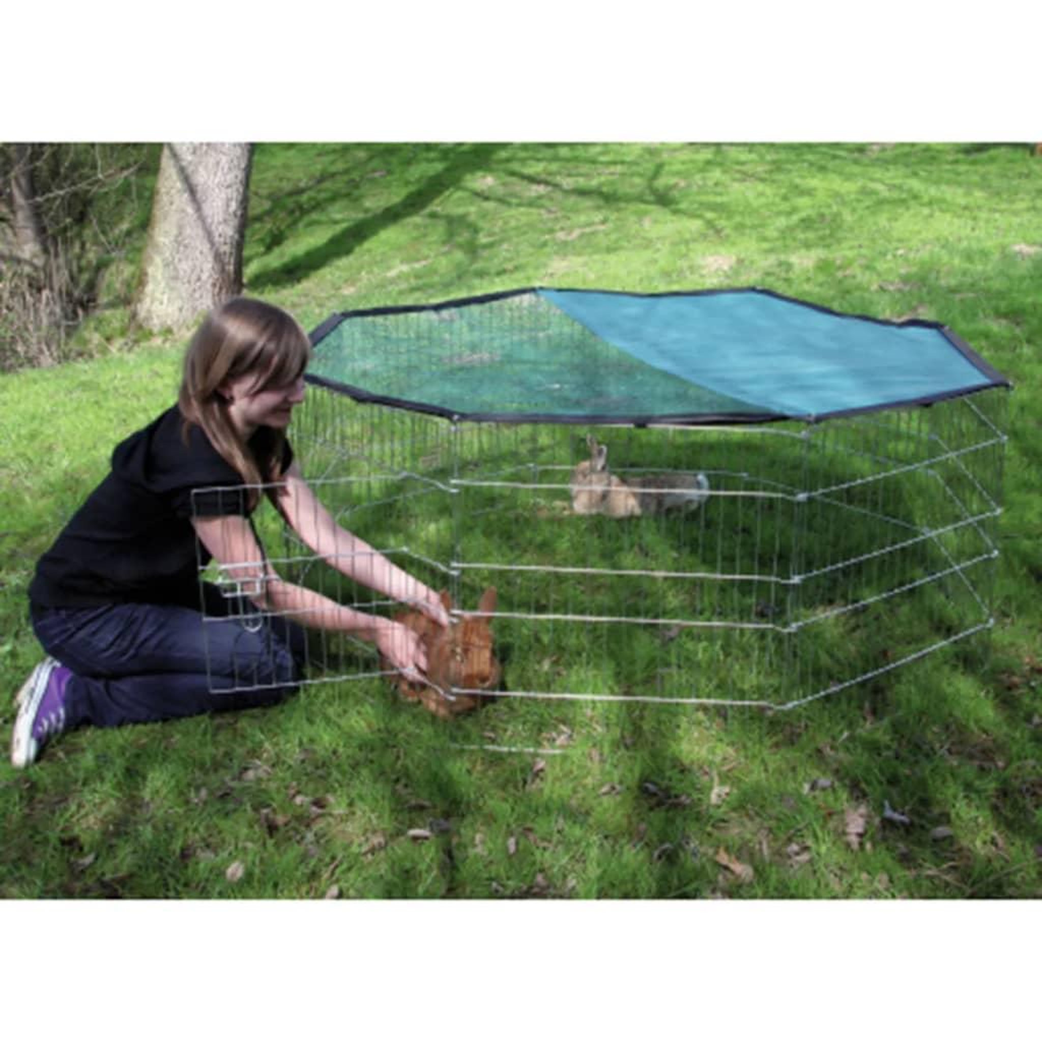 Voir la diapositive 3 : KERBL Kerbl Enclos d'exterieur pour animaux de compagnie Octogonal