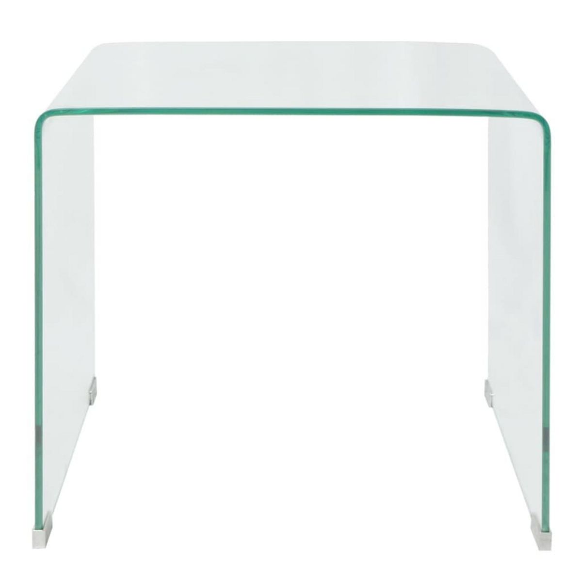 VIDAXL Table basse 49,5 x 50 x 45 cm Verre trempe Transparent