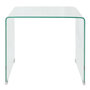 Voir la diapositive 2 : VIDAXL Table basse 49,5 x 50 x 45 cm Verre trempe Transparent