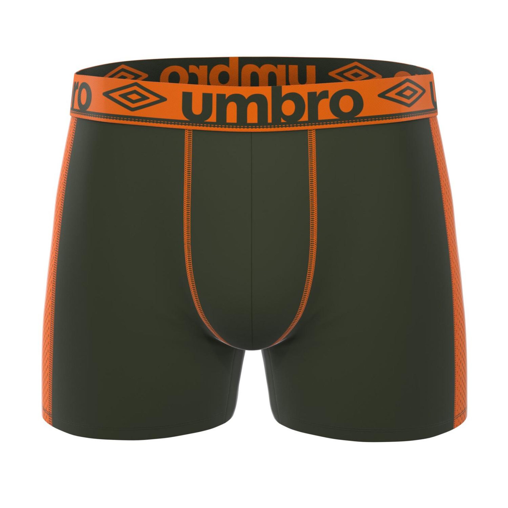Voir la diapositive 3 : UMBRO Lot de 3 boxers homme uni et surpiqûres colorées pro mesh cooling