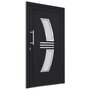 Voir la diapositive 4 : VIDAXL Porte d'entree Anthracite 108x208 cm