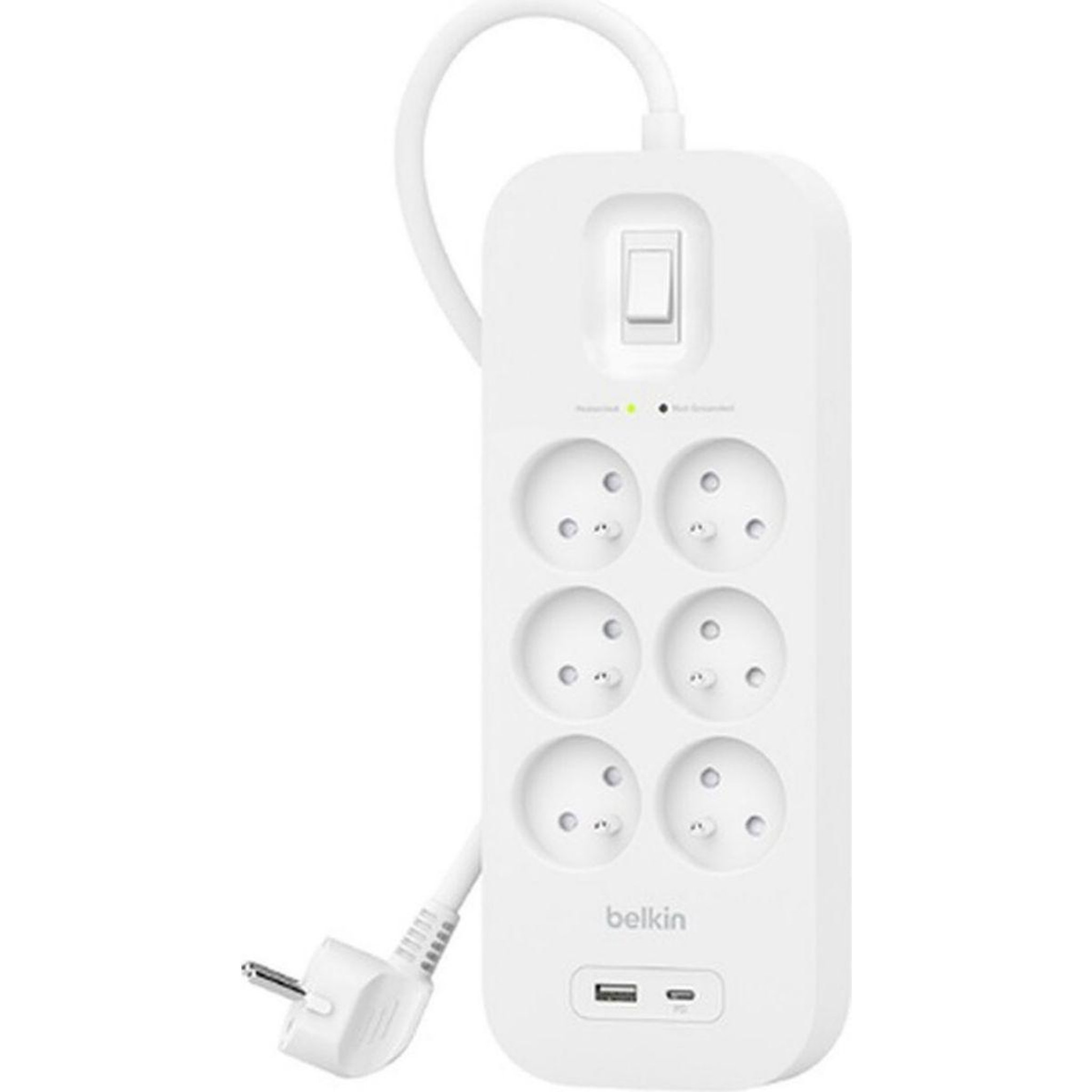 Belkin Multiprise 6 prises + usb-c et usb-a