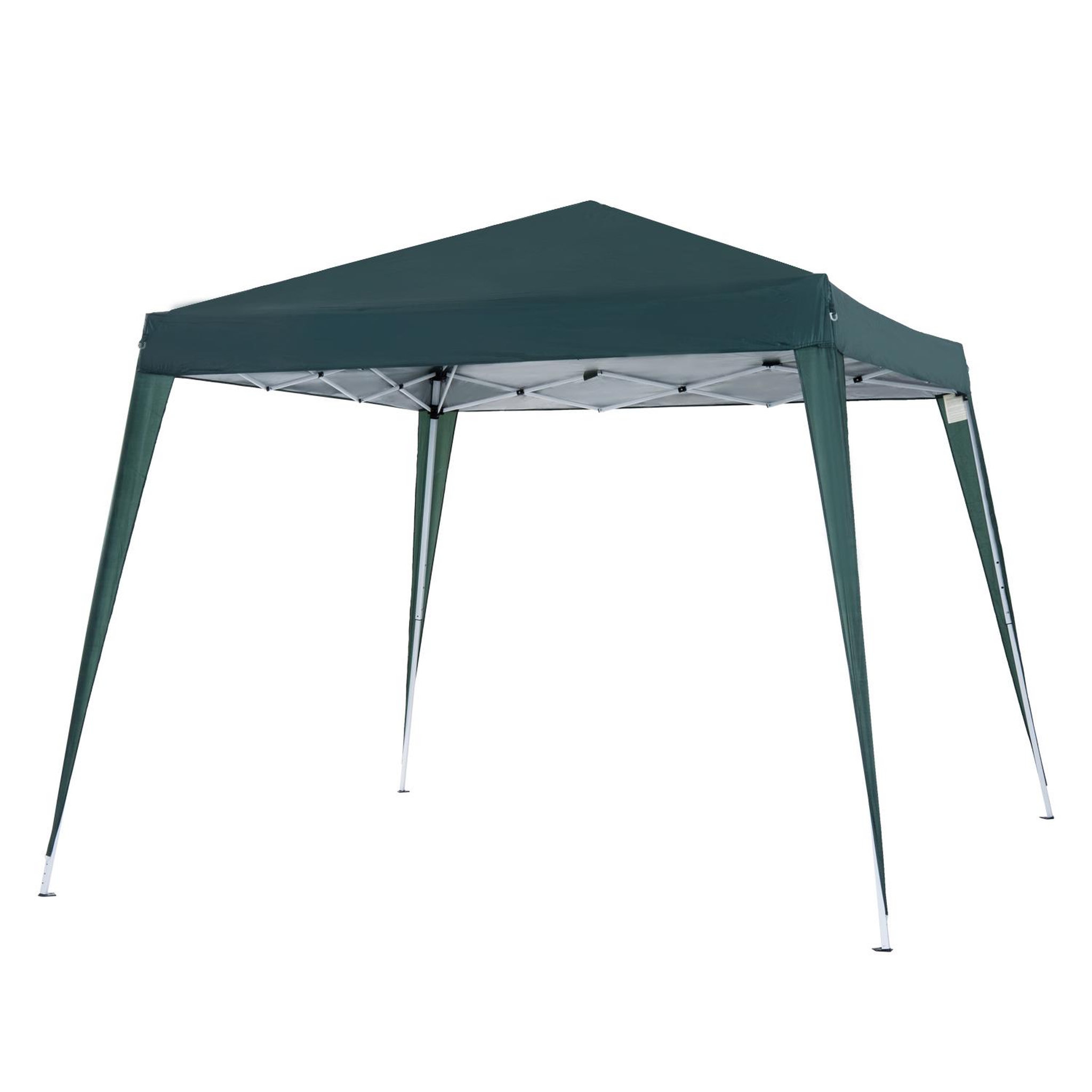 Voir la diapositive 1 : OUTSUNNY Tonnelle barnum de jardin pop-up pliant 2,4L x 2,4l x 2,5H m acier polyester imperméabilisé anti UV avec sac de transport vert