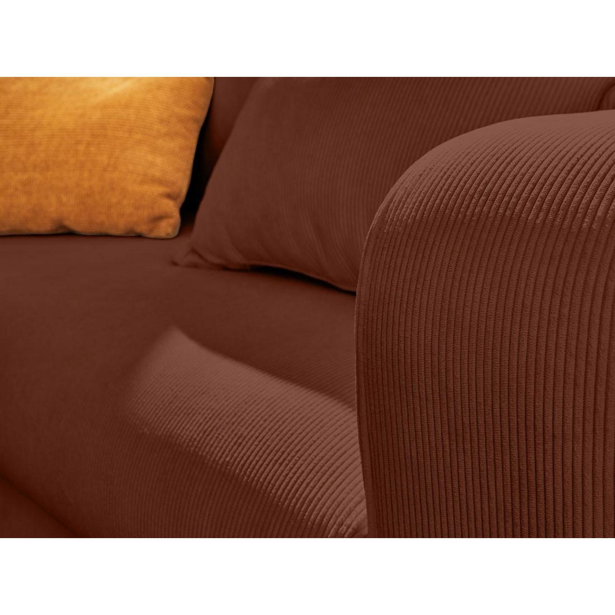 LISA DESIGN Albane - canapé 3 places - convertible avec coffre - en velours côtelé