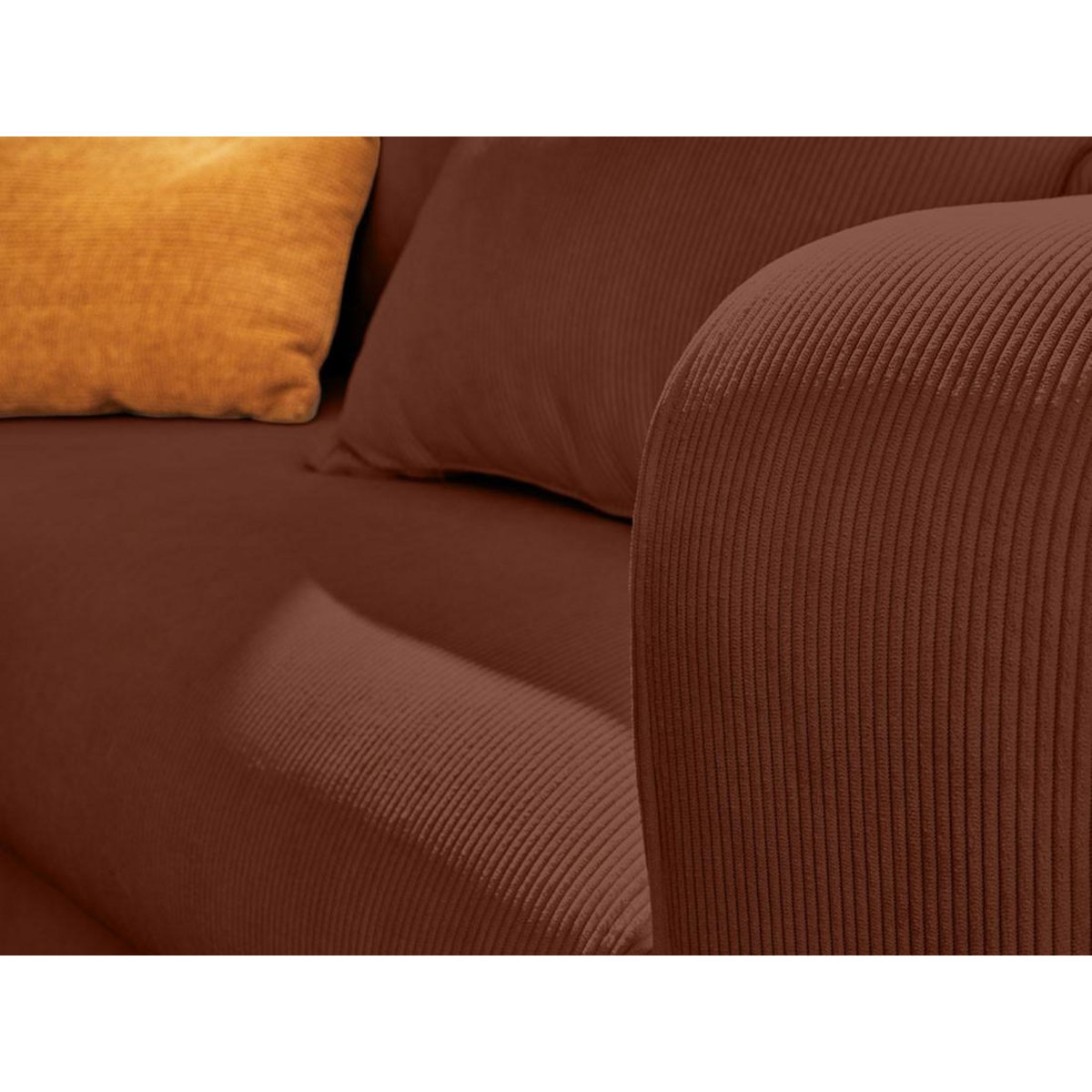 LISA DESIGN Albane - canapé 3 places - convertible avec coffre - en velours côtelé